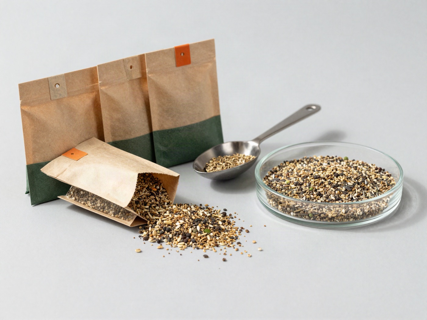 Vegetable seed packs with certification tags
